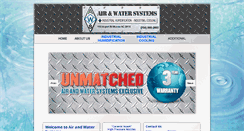 Desktop Screenshot of airandwatersystems.com
